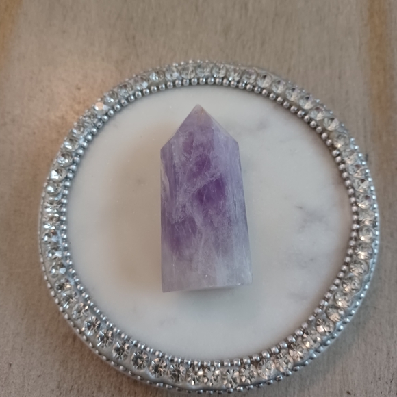 Purple Fluorite Crystal Point Tower - Picture 7 of 12